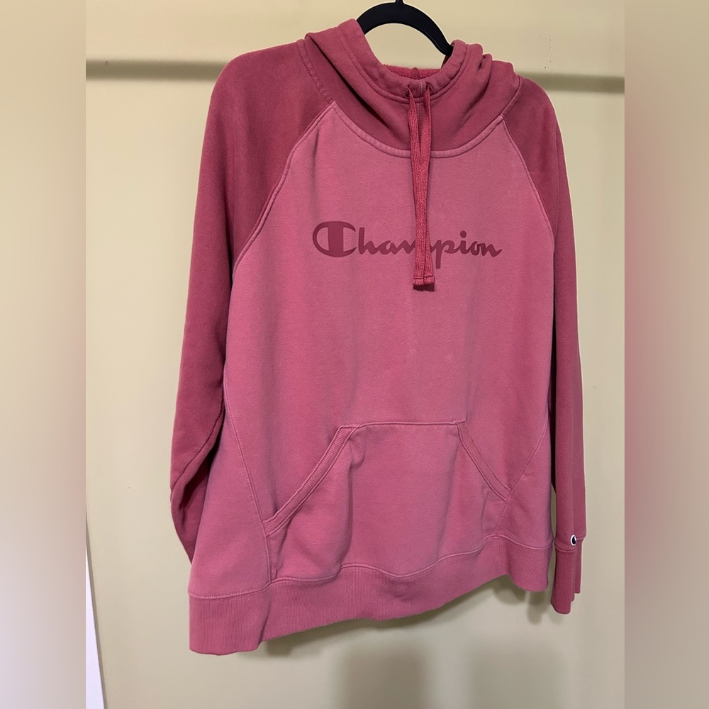 Champion Women's Cowl Neck Sweater in Pink